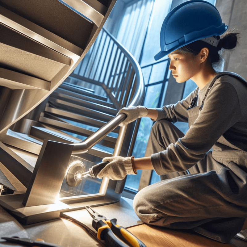 Corrimão de aço inox