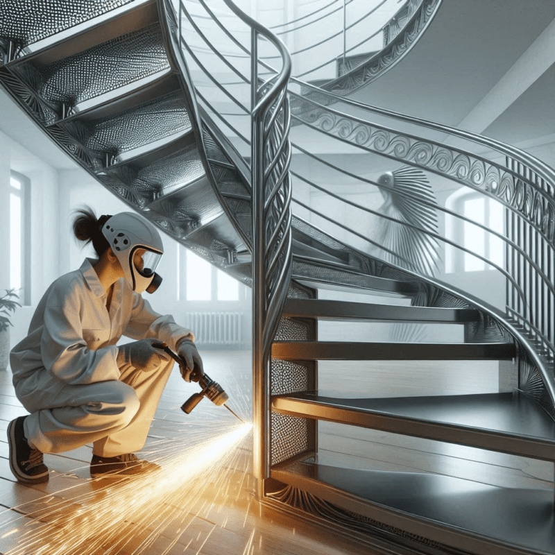 Corrimão para escadas interiores