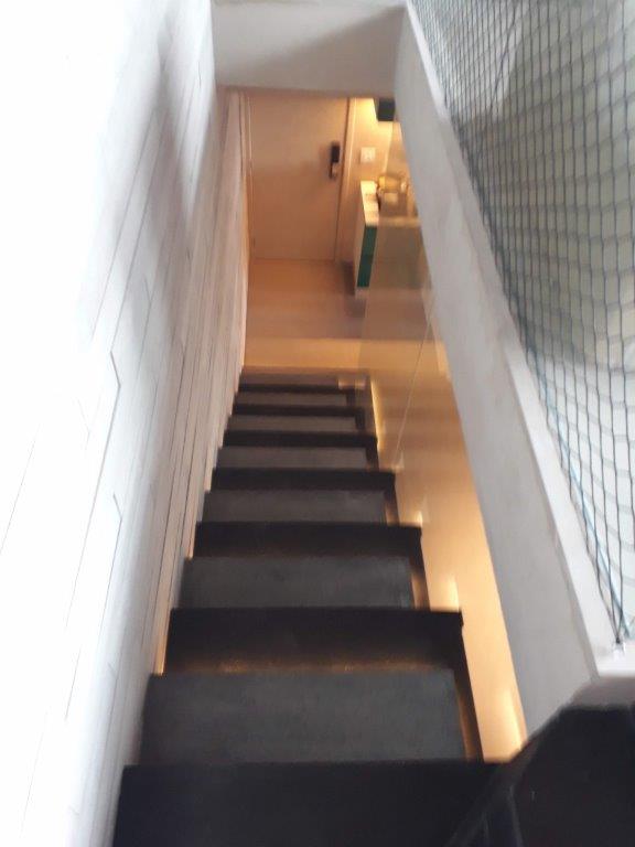 Escada de ferro reta