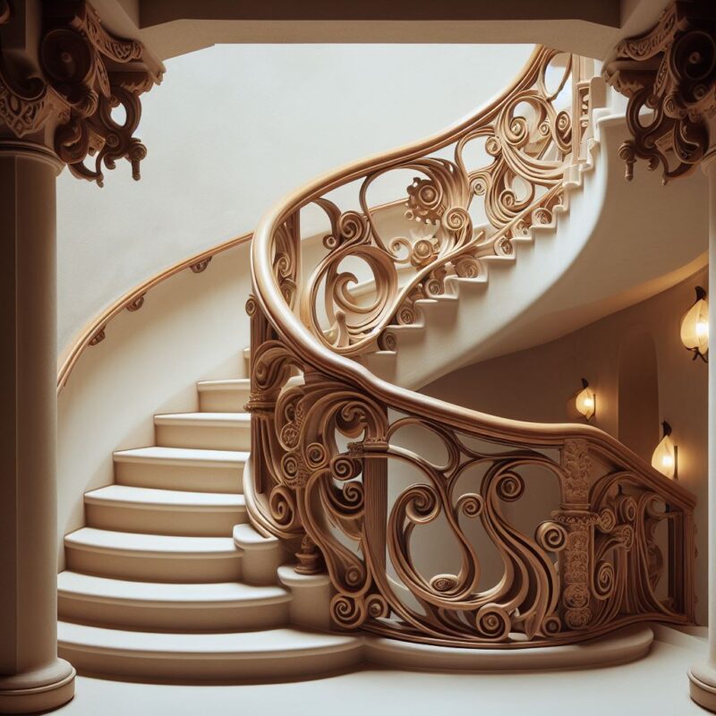 escada de concreto para sala