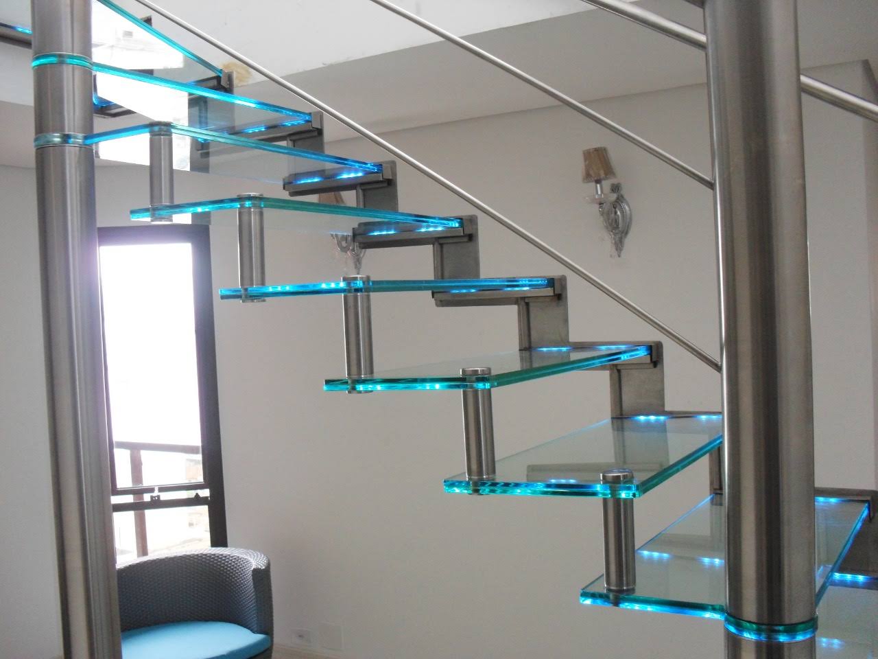 iluminação de escada
