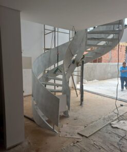 escada helicoidal de aço carbono chapa dupla 3