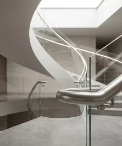 Confiança Técnica: Escada com Vidro Curvo Aldo Ramos